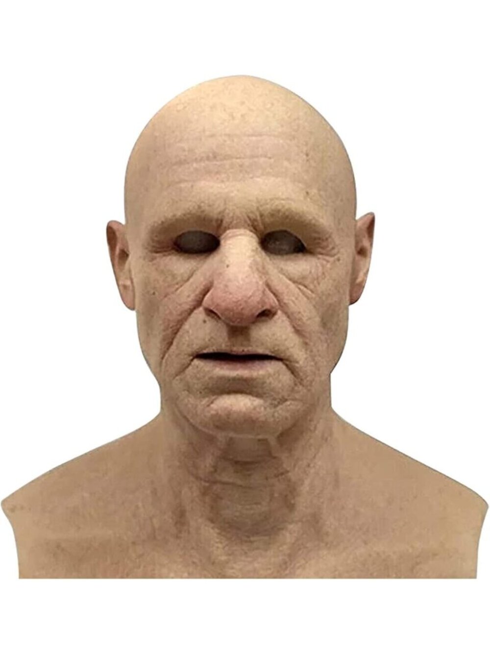 Realistic Old Man Halloween Mask - Creepy Latex Costume Prop for Parties